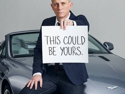 Daniel Craig, el &uacute;ltimo James Bond, en un anuncio de Aston Martin. 