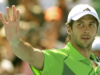 Verdasco, tras ganar ayer a Koubek.