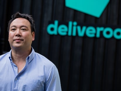 William Shu, fundador y CEO de Deliveroo, en Saint-Ouen, Francia, en julio de 2018.