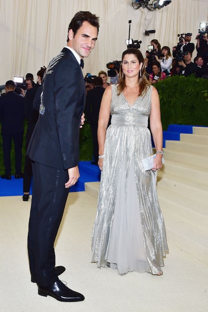 Roger y Mirka Federer.