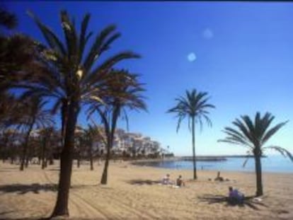 Una playa de Marbella.