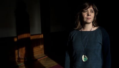 La líder del Bloco de Esquerda, Catarina Martins, en la Asamblea de la República.