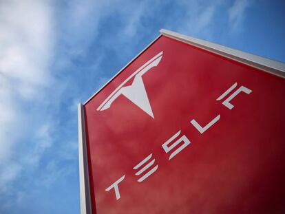FILE PHOTO: A Tesla dealership is seen in West Drayton, just outside London
