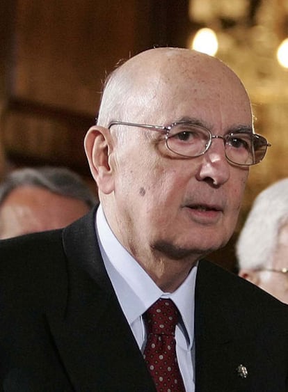 El presidente de Italia, Giorgio Napolitano.