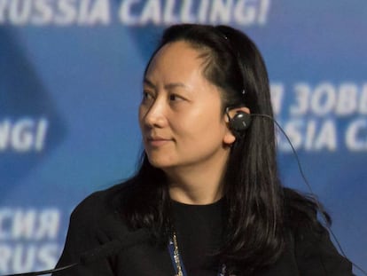 Meng Wanzhou, en un foro sobre tecnología en Rusia en 2014.