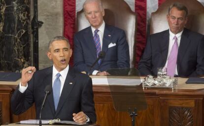 Obama pronuncia el discurso el Estado de la Unión.