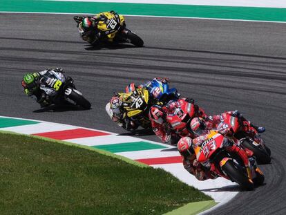 Un momento de la carrera de MotoGP en Mugello.