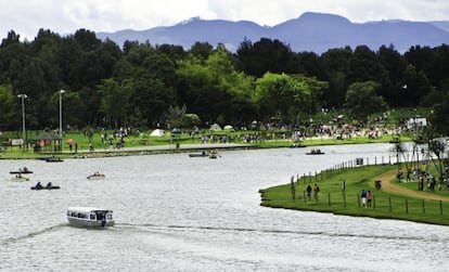 Vista del parque Simón Bolívar.