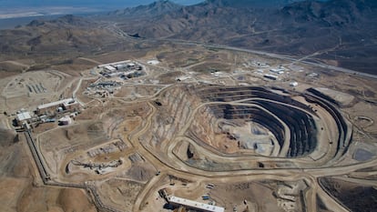 Una mina de tierras raras de MP Materials en California, en una imagen de 2024.