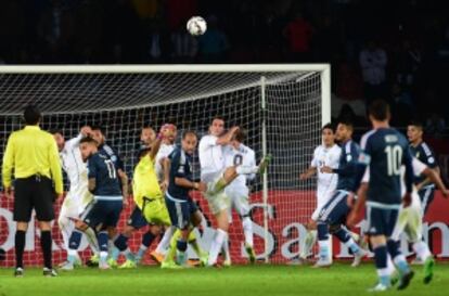 Partido Argentina- Uruguay en La Serena, Chile.