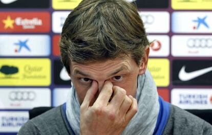 Vilanova, hoy en rueda de prensa.