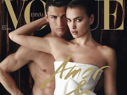 Cristiano Ronaldo, desnudo en la portada de ‘Vogue’ con Irina Shayk