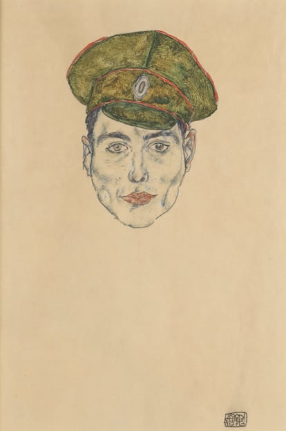'Soldado ruso' (1916), de Egon Schiele.