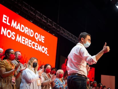 El secretario general del PSOE, Juan Lobato, durante el XIV Congreso Regional de PSOE de Madrid, el 13 de noviembre.