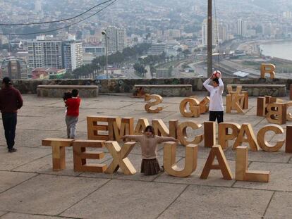 Obra expuesta en La Pan, uno de los espacios artísticos autogestionados de Valparaíso.