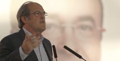 Gabilondo durante un acto de la campa&ntilde;a electoral catalana.
 