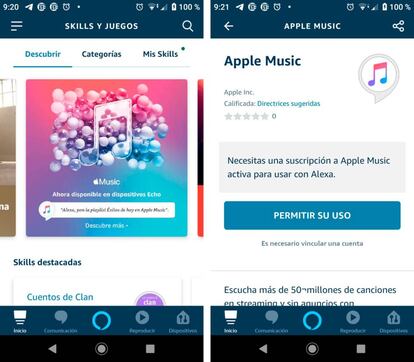 Skill de Apple Music para utilizar Alexa.