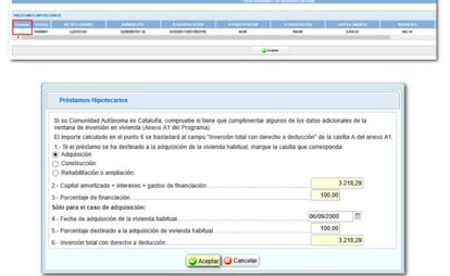 Datos adicionales a trasladar