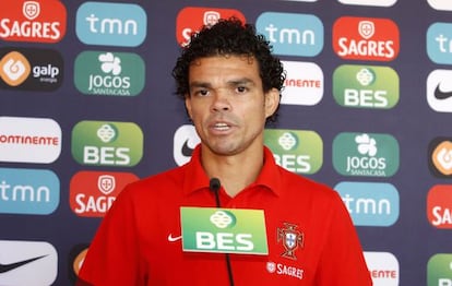 Pepe, en rueda de prensa.