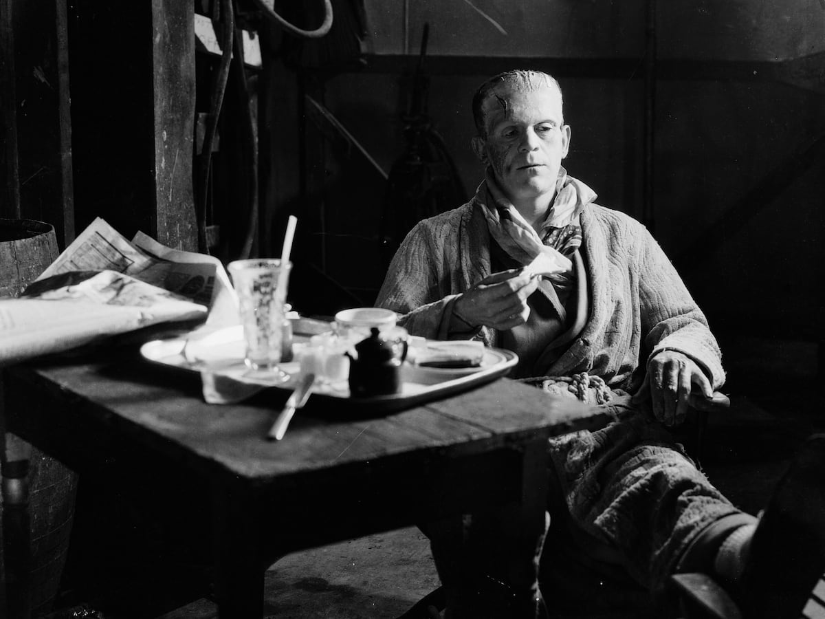 Why was Frankenstein's monster a vegetarian?