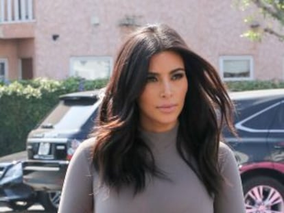 Kim Kardashian, la semana pasada, paseando por Los Ángeles.