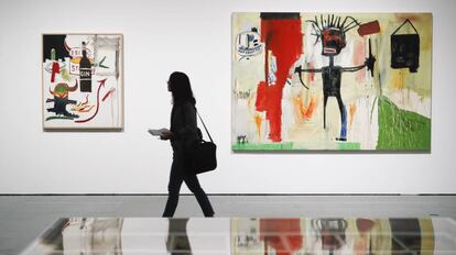 'Sterno' (1985) y 'Self-Portrait' (1986), dos de las tres obras de Basquiat que se exponen en el Macba.