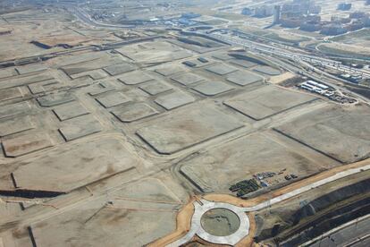  Imagen a&eacute;rea del desarrollo urban&iacute;stico de Los Berrocales, en el distrito de Vic&aacute;lvaro. 