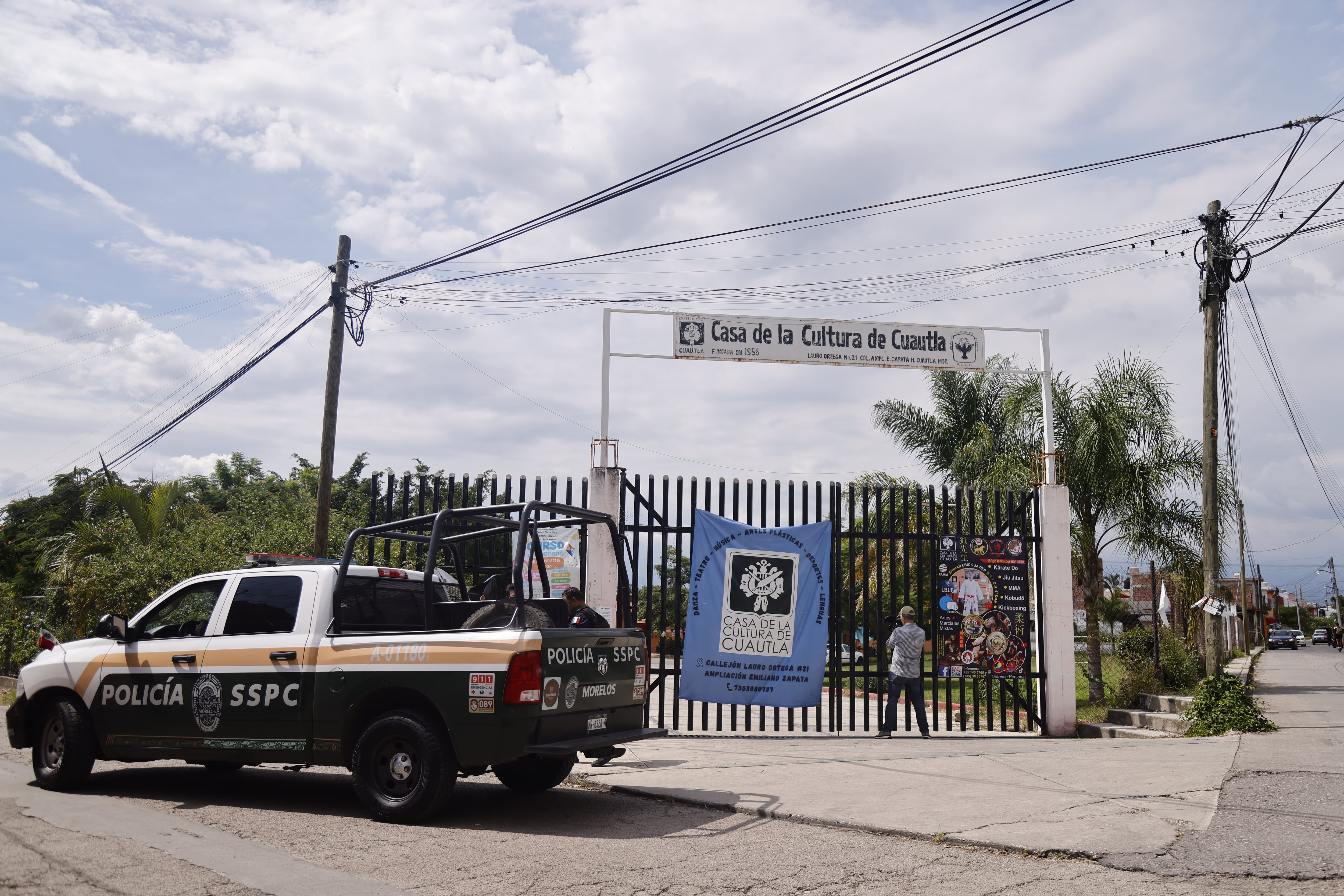 Casa de la Cultura de Cuautla, Morelos, este lunes.