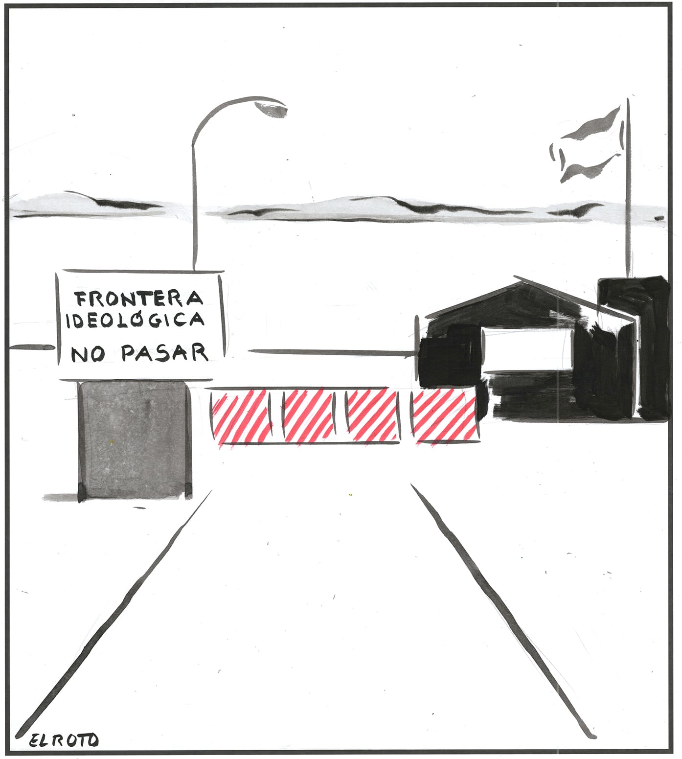 El Roto: frontera ideológica