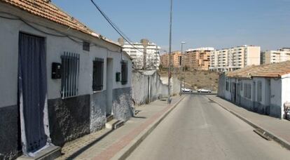 &Uacute;ltimas casas del antiguo barrio de Las Tablas, antes llamado barrio de Valdebebas