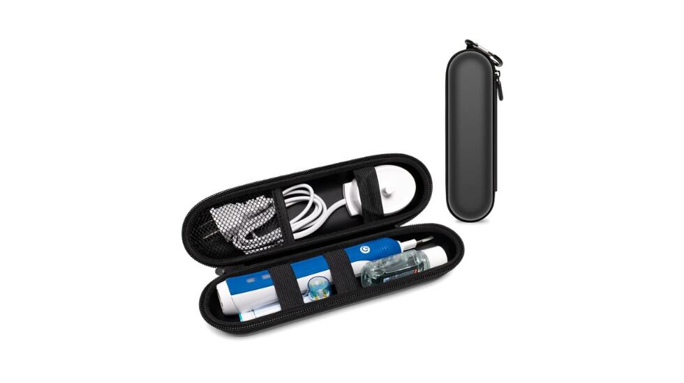 Estuche para cepillo de dientes eléctrico.