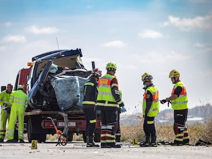 Una colisión entre un turismo y una furgoneta en Toledo el pasado 12 de octubre.