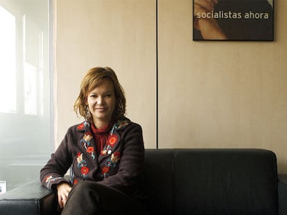 Leire Pajín, en su despacho de la sede del PSOE en la calle de Ferraz de Madrid.