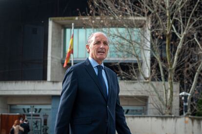 Francisco Camps, expresidente de la Generalitat Valenciana, llega a la Audiencia Nacional el pasado 8 de marzo.