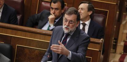 Mariano Rajoy, al Congrés dels Diputats.