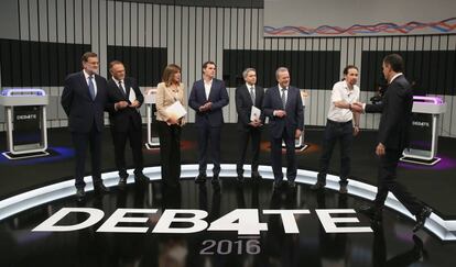 DVD 791 (13-06-16) Debate electoral. Mariano Rajoy, Pedro Sanchez, Albert Rivera y Pablo Iglesias. Foto: Uly Martin.