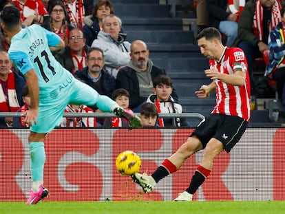 Acción durante el Athletic de Bilbao - Mallorca de Liga.