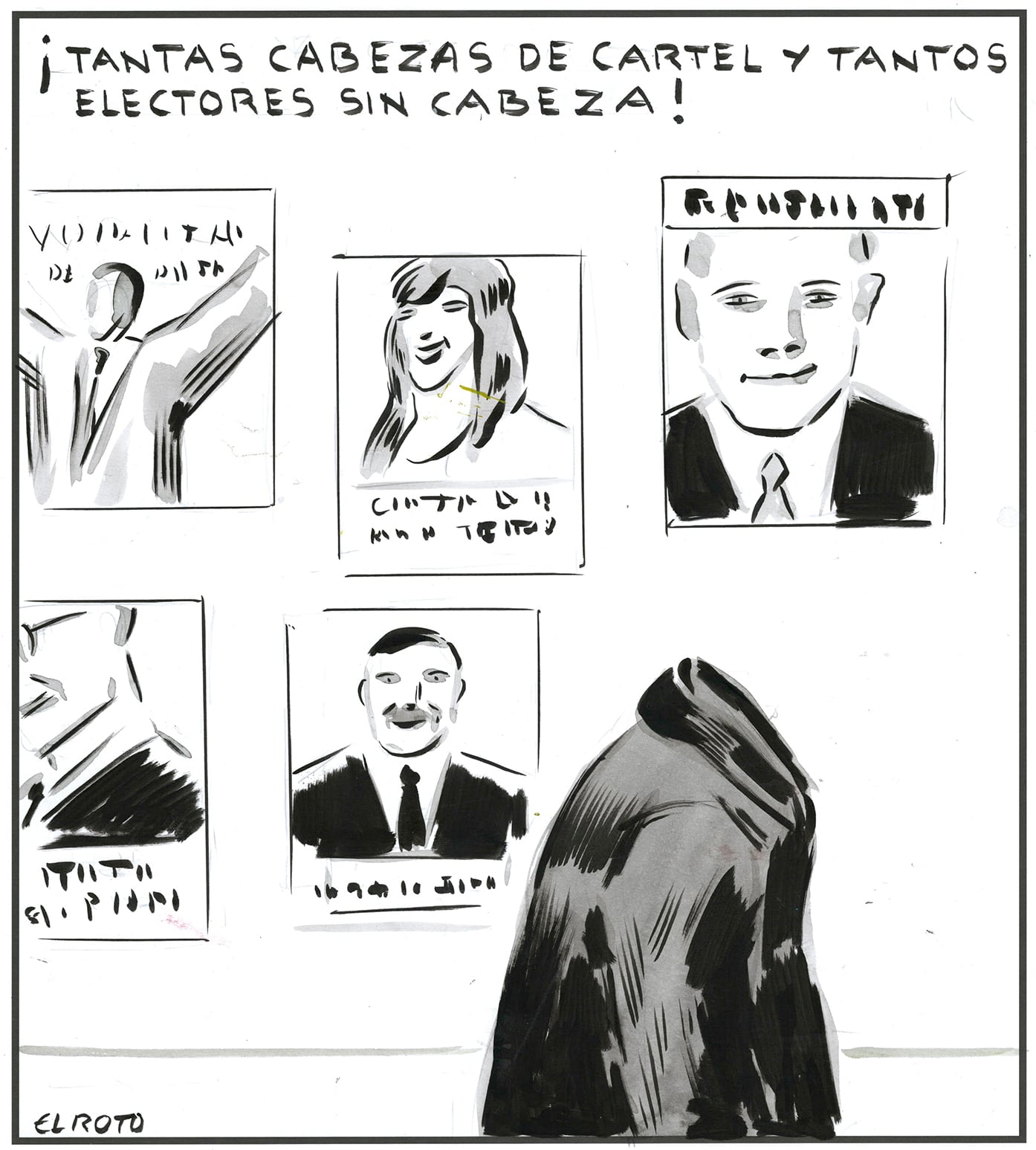 El Roto: cabezas electorales