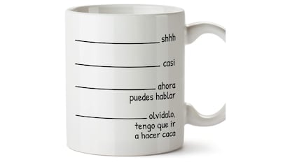 Taza con mensaje divertido