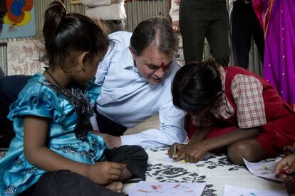 El presidente de la Generalitat, Artur Mas, durante su visita a Pune (India) el pasado noviembre.