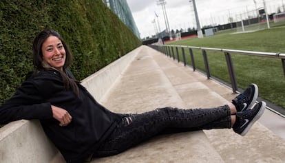 Leila Ouahabi, en la Ciudad Deportiva del Barcelona. 