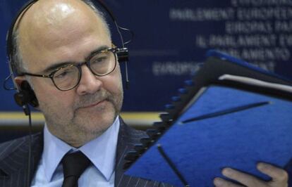 El comissari Pierre Moscovici, al Parlament Europeu.