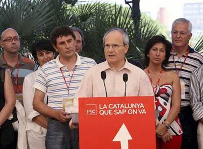 El primer secretario del PSC y presidente de la Generalitat, José Montilla, en el XI congreso del partido.