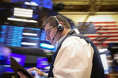 Un operador de la Bolsa de Nueva York, en una imagen de esta semana.