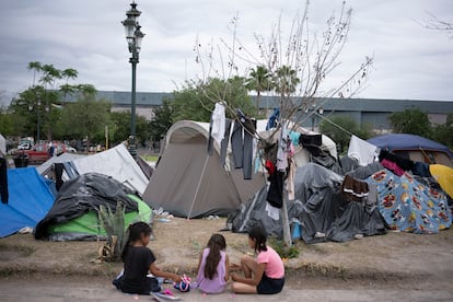 Campamento de migrantes en Reynosa, Tamaulipas, el pasado 4 de mayo.