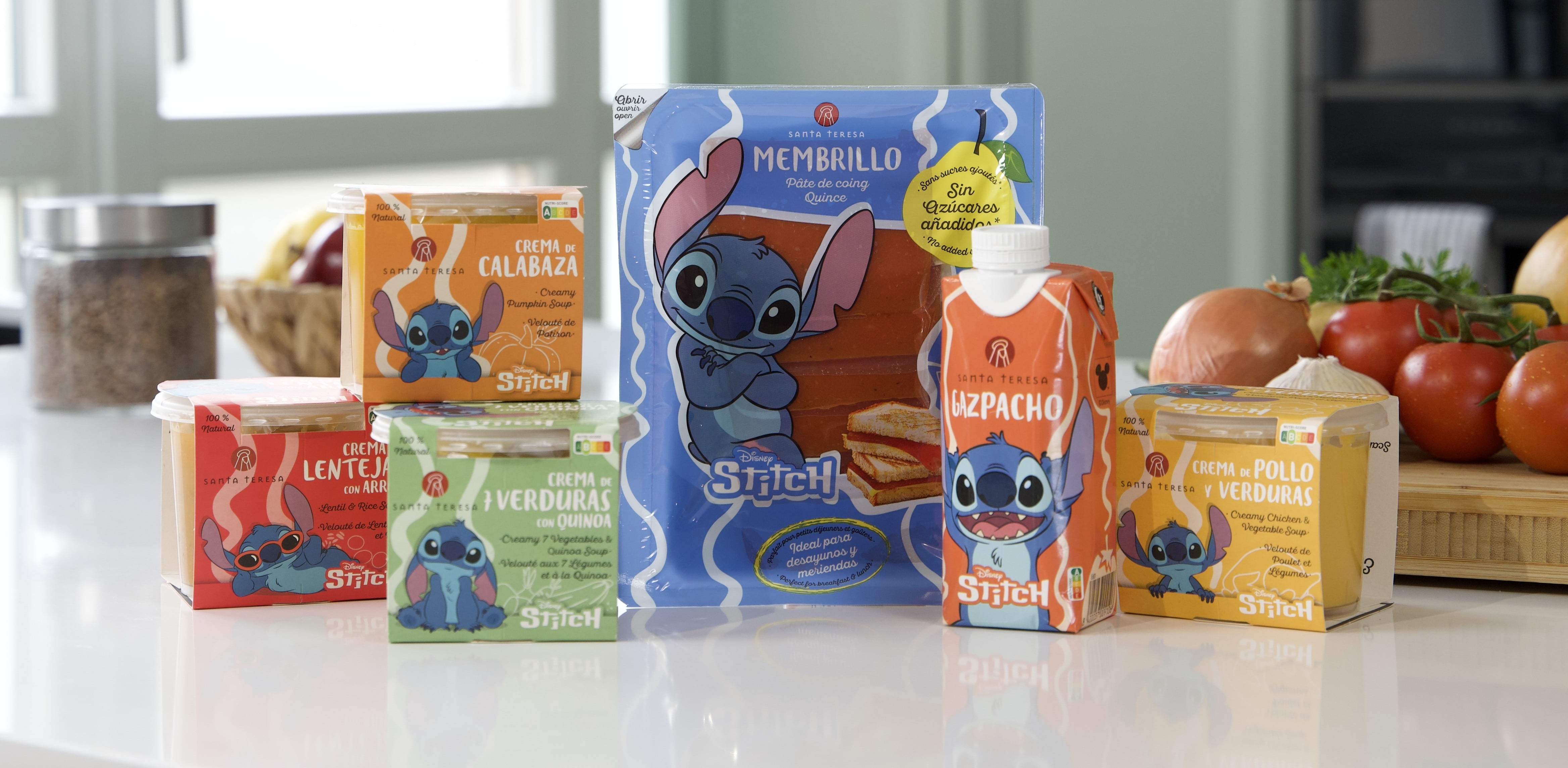 La nueva línea infantil sin azúcar de Santa Teresa con las aventuras de Lilo & Stitch como reclamo tras un acuerdo alcanzado con Disney.