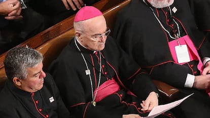 El arzobispo Carlo Maria Viganò, en septiembre de 2015.