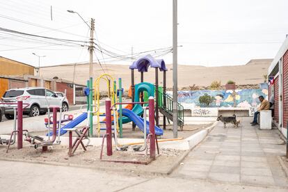 Por jugar en este parque, el nieto de la señora Elia Cortes, dirigente vecinal del barrio de Los Industriales, enfermó hasta siete veces de varicela.