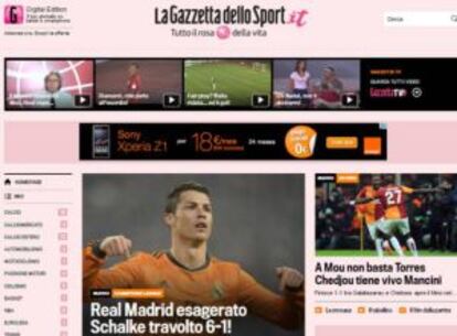 Así titula La Gazzeta dello Sport