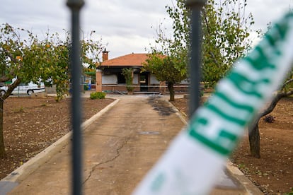 La casa de Argamasilla ya arrasada, esta mañana.